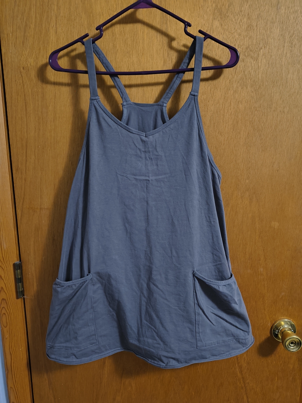 Women's Grey Pocket One Piece Casual Lightweight